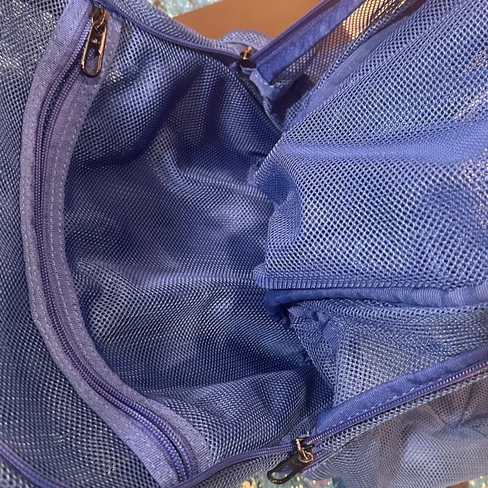 Nike Mesh Backpack Royal Blue White Swoosh Logo Gym School Bag